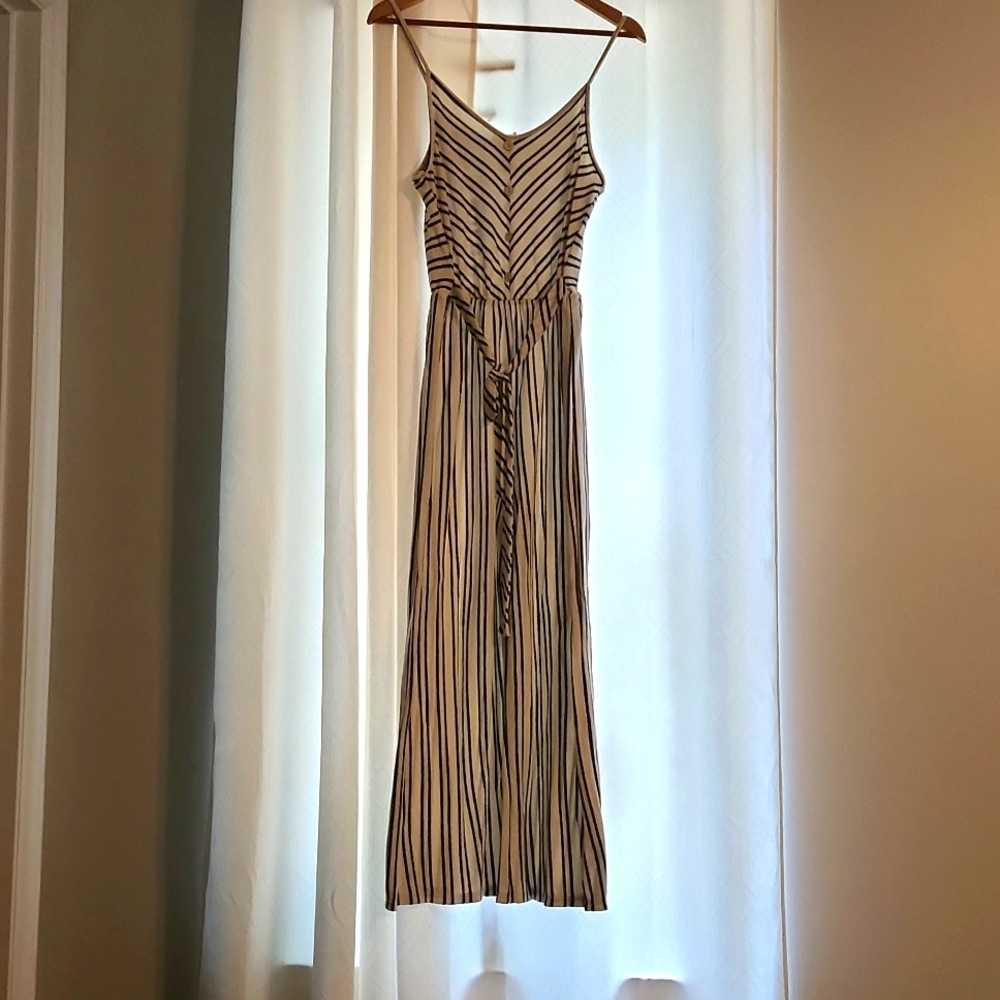 Never Worn Blue & White Striped Romper Size M
